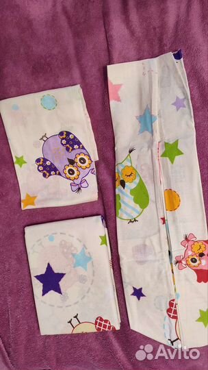 Комплект постельного белья в детскую кроватку