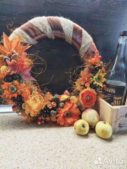 Интерьерное украшение Венок Осенний