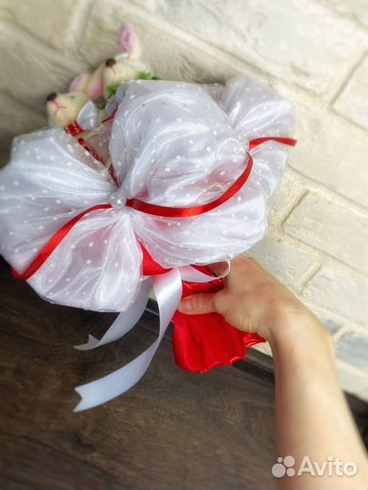 Букет для невесты, букет из игрушек