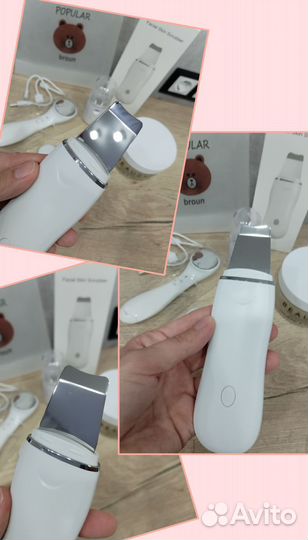 Аппарат для ультразвуковой чистки лица и гель