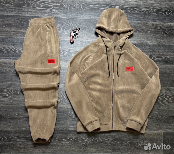 Спортивный костюм Hugo мужской флисовый (Топ)