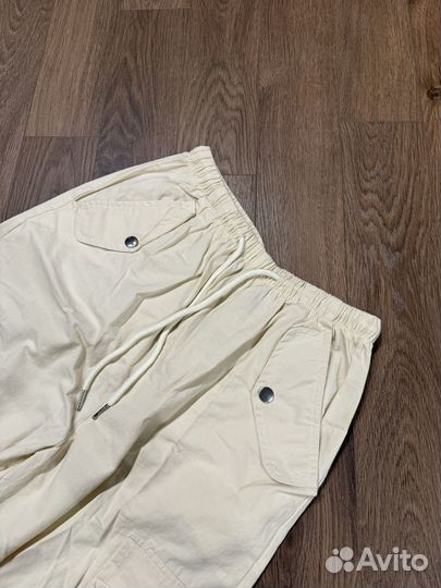 Штаны карго широкие y2k бежевые новые