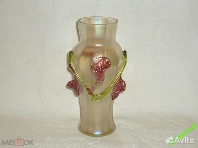 Ваза, вазочка антикварное стекло летц, Loetz