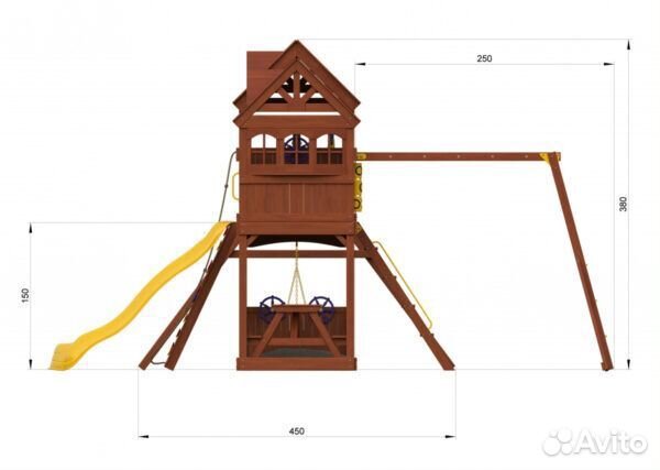 Детский комплекс New Sunrise Нью Санрайз + Рукоход