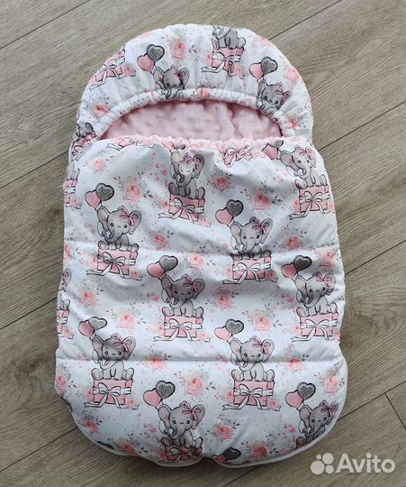 Новый конверт теплый на выписку в коляску