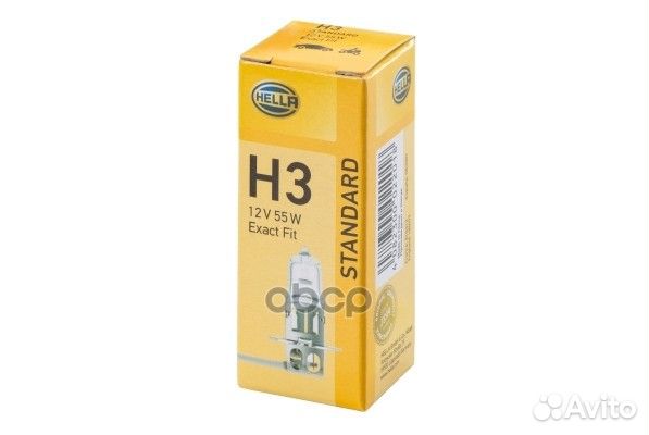 Лампа Hella H3 12V 55W 8GH 002 090-131 hella