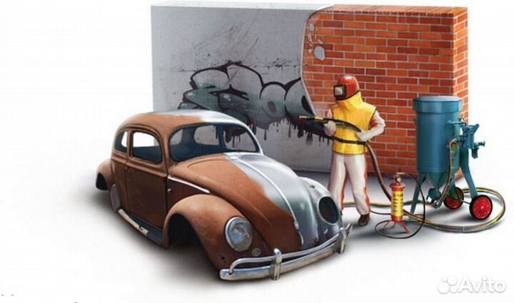 Пескоструй пескоструйная очистка обработка