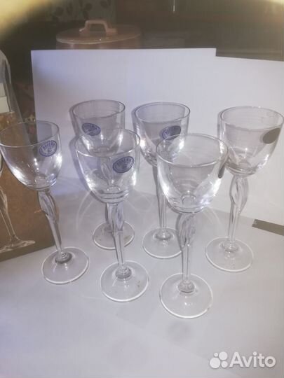Рюмки bohemia набор на высокой ножке