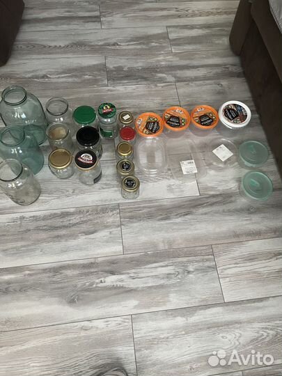 Банка стеклянная, емкости для заморозки