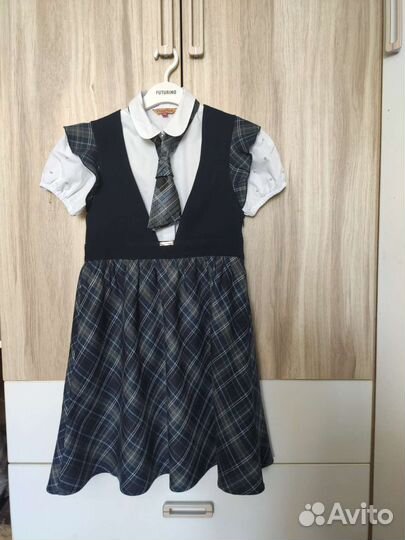 Школьная форма для девочки 140- 146 синяя SkayLake