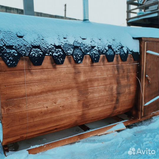 Баня бочка квадро с доставкой