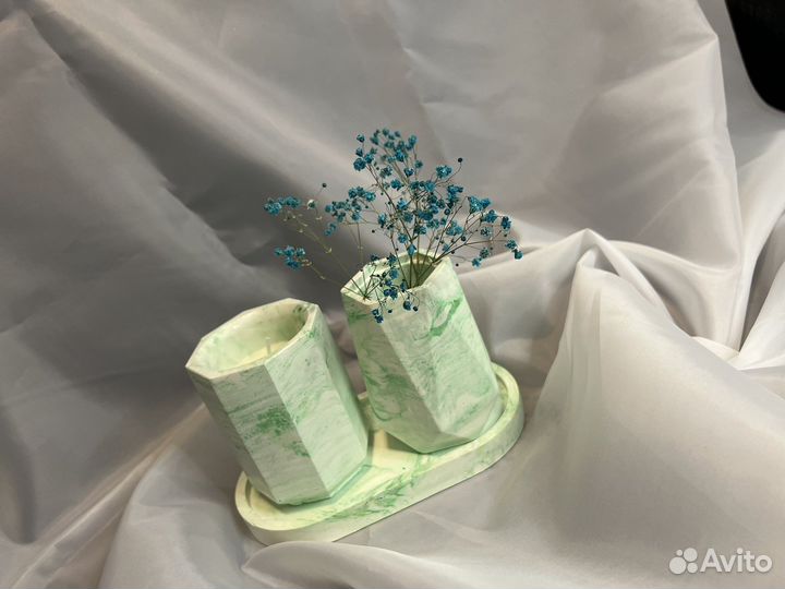 Изделия из гипса ручная работа, свечи