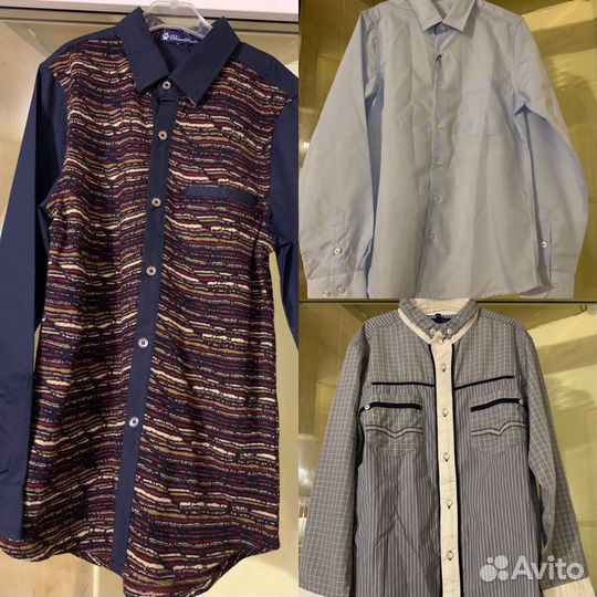Новые Стильные рубашки италия 146/152
