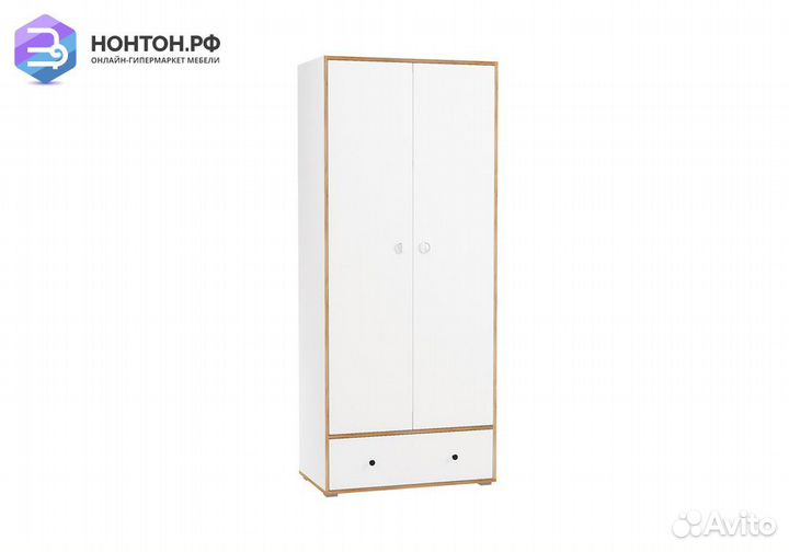 Шкаф для одежды Вуди 13.138 белый премиум / дуб кр