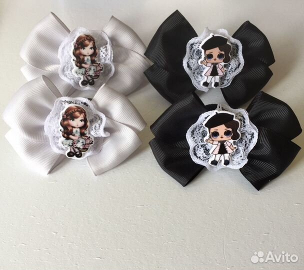 Школьные бантики ручной работы