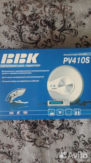 Портативный аудио/видео плеер BBK-PV410S