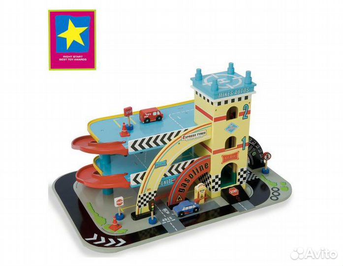 Гараж парковка Le Toy Van дерево