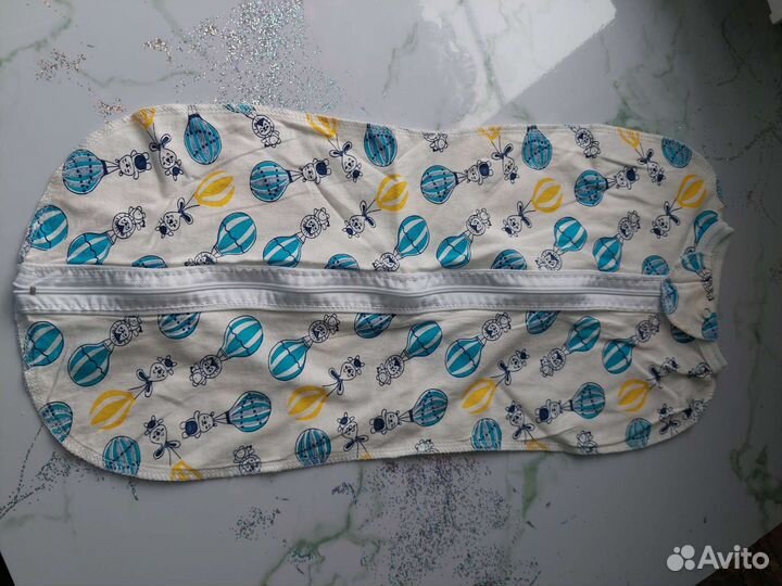 Пеленка кокон на молнии для новорожденных