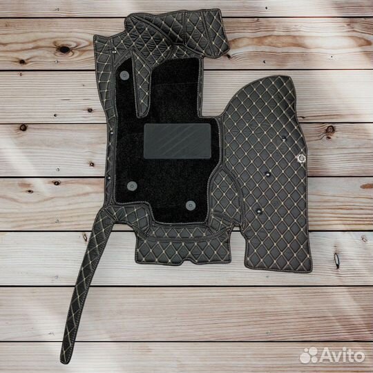 Ковры экокожа Vip (черн/беж) Mercedes-Maybach GLS
