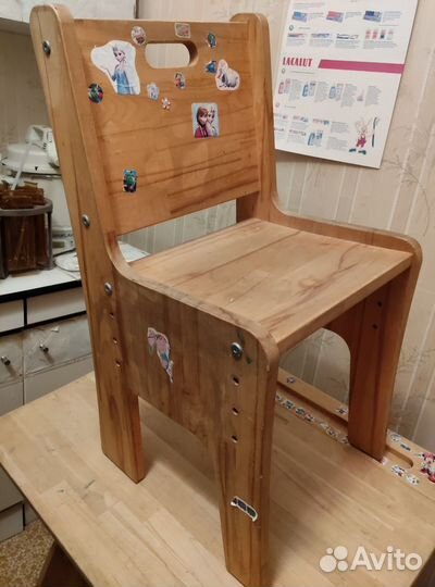 Растущая парта и стул бук