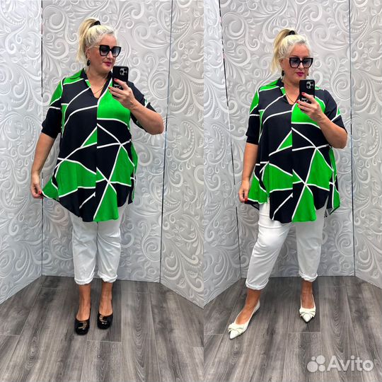 Туника штапель р.56/58/60