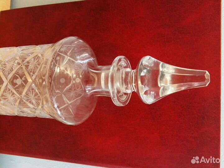 Графин хрустальный и рюмки bohemia