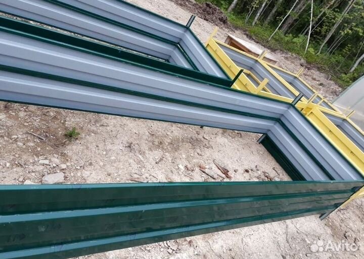 Грядка цветная 1м х 5м х 32см