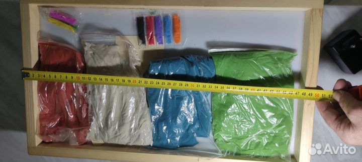 Рисование песком со световой подсветкой