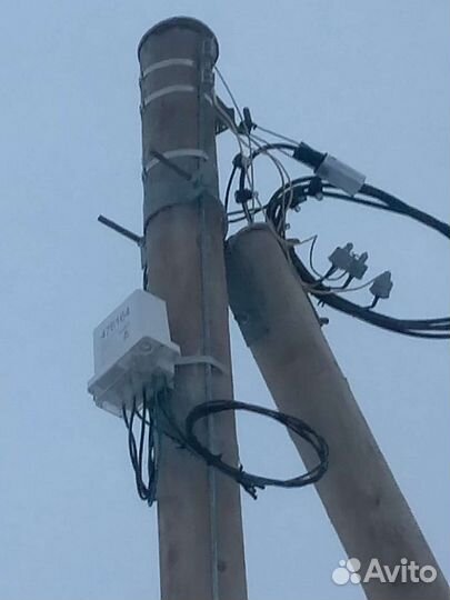 Установка опор лэп, электромонтаж