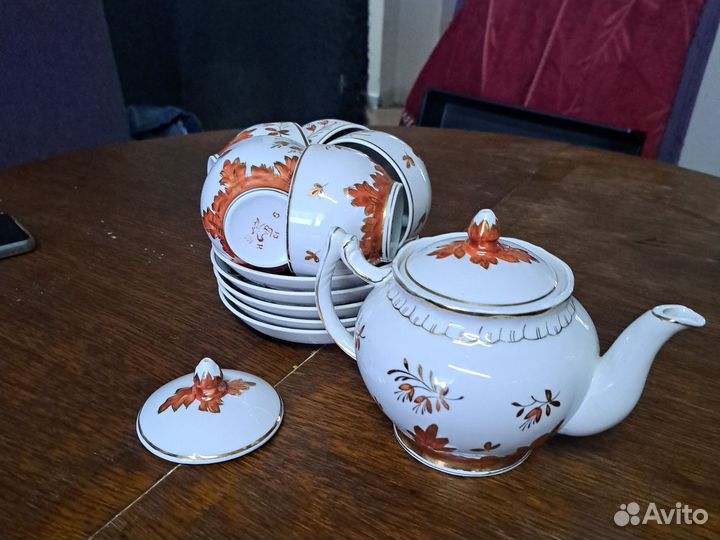 Чайный сервиз СССР вербилки 