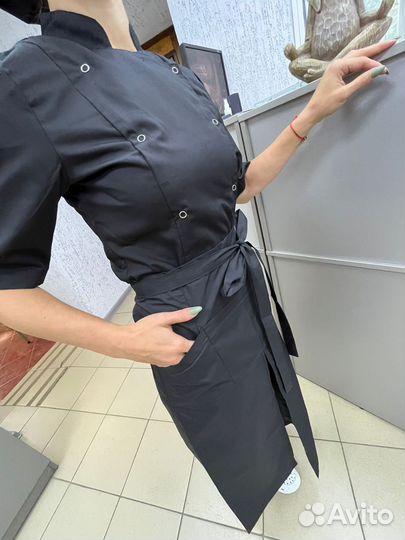 Поварская форма(китель, брюки, фартуки, колпаки)