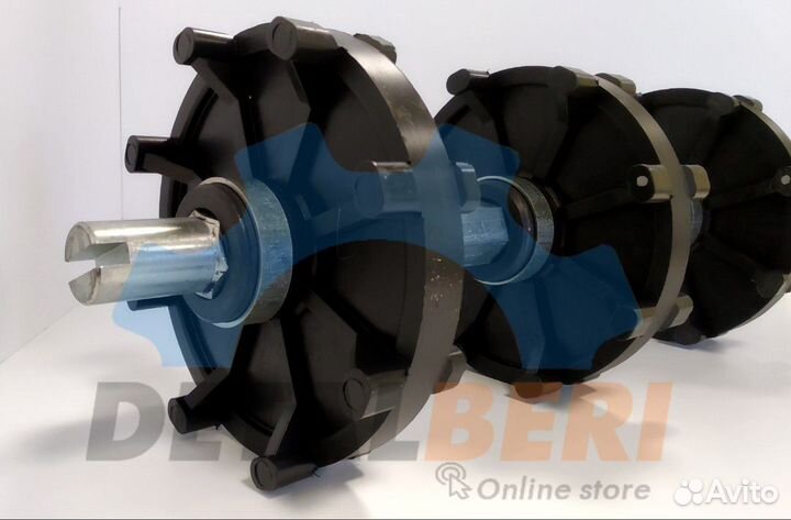 Вал ведущий в сборе на снегоход Рысь