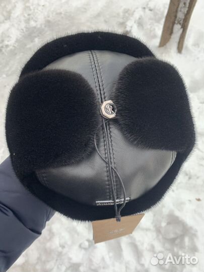 Норковые Ушанки Zilli с Кожей