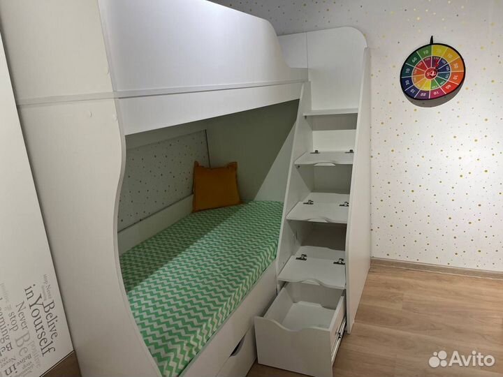 Двухъярусная кровать детская 80х180