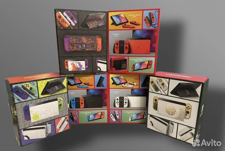 Прошитые Nintendo switch oled + любые игры