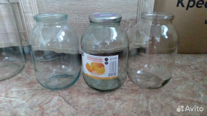 Банки стеклянные с широким горлом и обычные