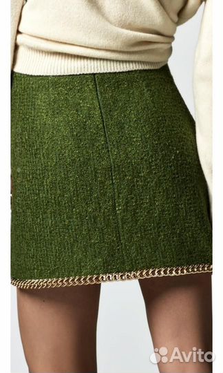 Твидовая юбка zara