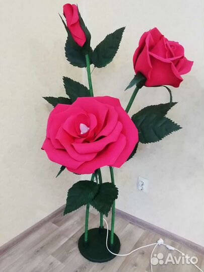 Ростовая роза светильник