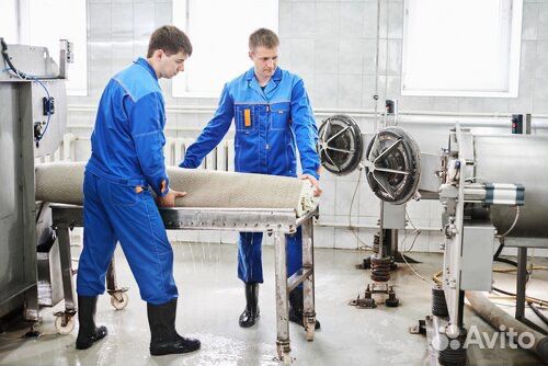 Работа на фабрике чистки ковров 44