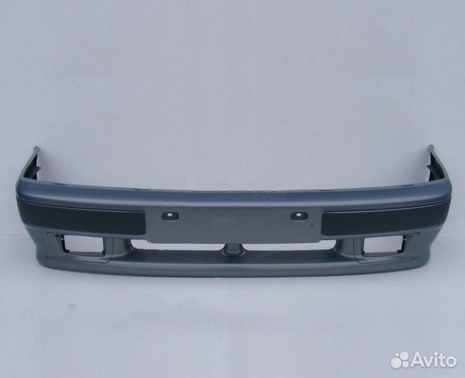 Бампер передний ваз 2114 полоса, птф, цвет Ниагара