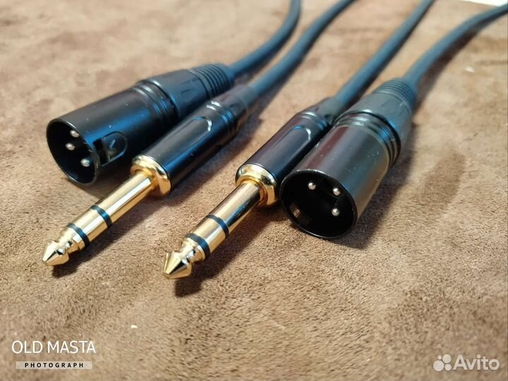 Jack Jack. XLR Jack для мониторов 1,5м. 2шт
