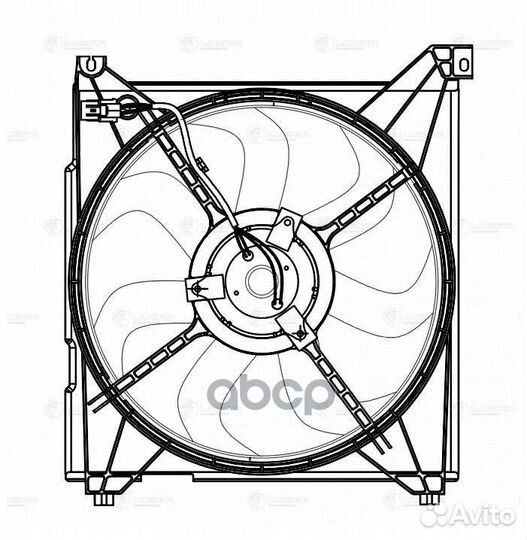 Э/вентилятор охл. LFK0805 luzar