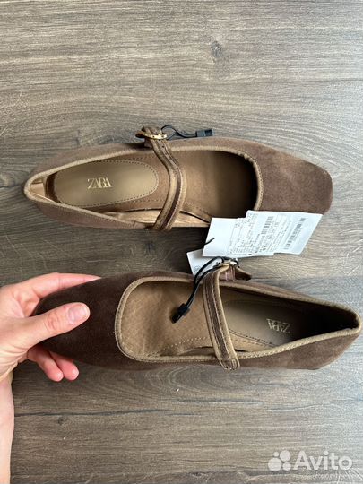 Вельветовые балетки зара zara velvet ballerinas