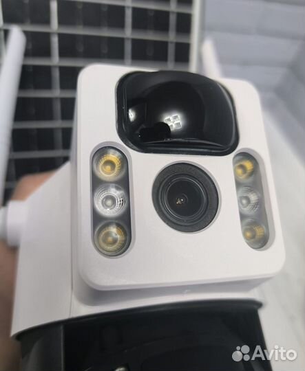 Уличная 4G камера видеонаблюдения с солнечной пане