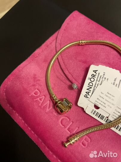 Золотой браслет pandora