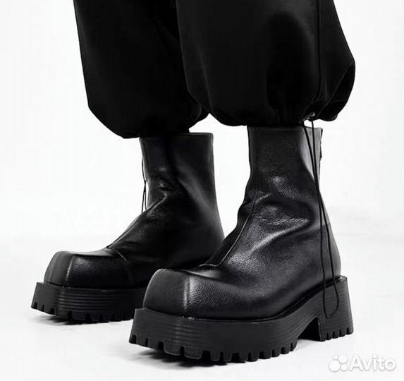 Ботинки balenciaga leather trooper type