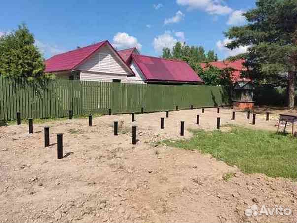 Монтаж винтовых свай Винтовые сваи