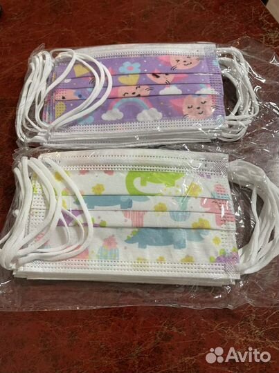 Маска медицинская детская и новогодние