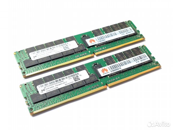 DDR4 64Gb Micron lrdimm PC4-2400T Гарантия, безнал