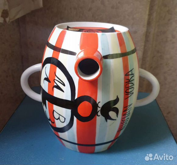 Бочонок посольская водка СССР, 2,5 литра, фарфор